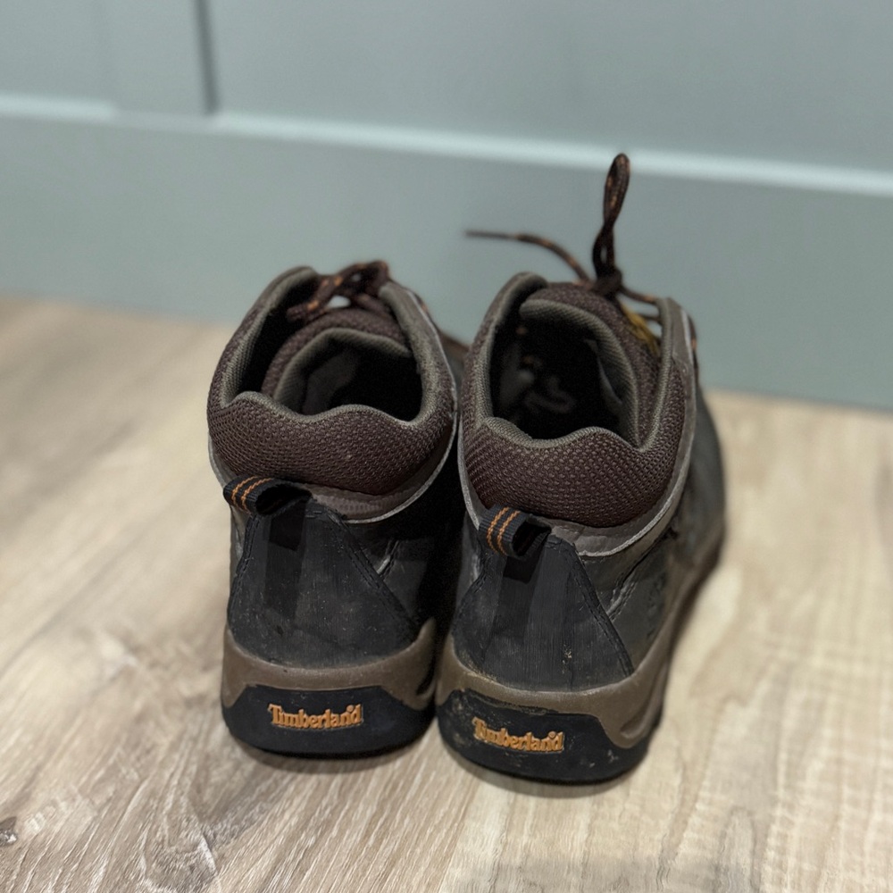 Timberland youth brown hiking boots kids size 4.5‎ boys - Picture 3 of 7